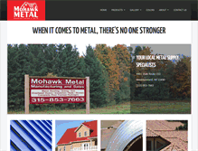 Tablet Screenshot of mohawkmetalsales.com